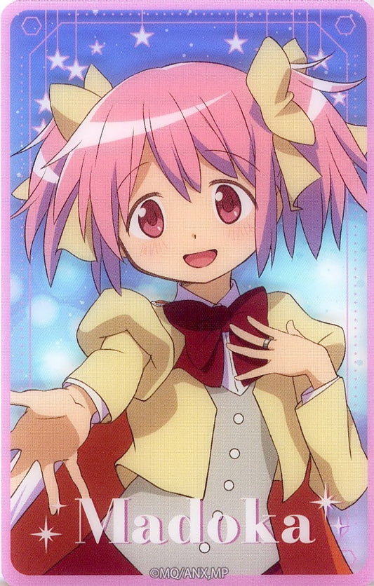 Madoka Kaname (Half-Body) Clear Sheet - Puella Magi Madoka Magica Charapop Store Atre Akihabara - Bandai Namco Experience - Approx. 54 x 85 mm (Pre-owned)