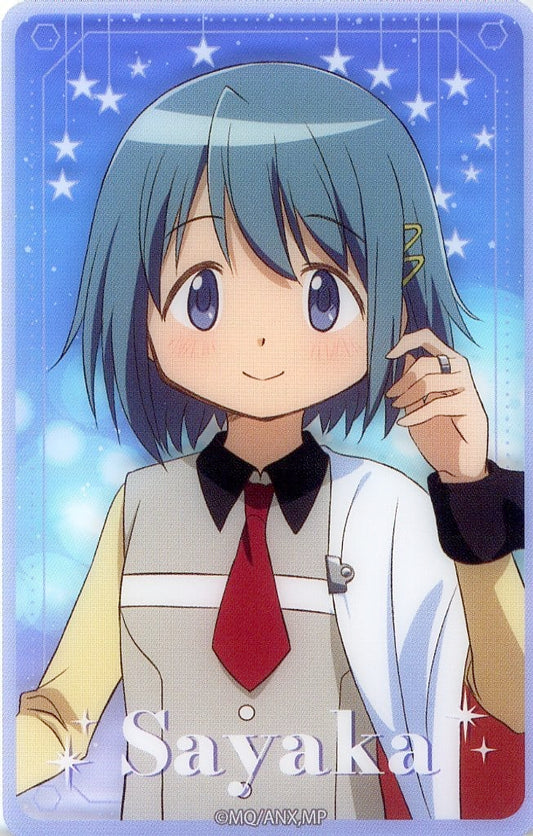 Sayaka Miki Half-Body Clear Sheet Card - Puella Magi Madoka Magica Charapop Store Atre Akihabara (Bandai Namco Experience) Approx. 54 x 85 mm Pre-owned