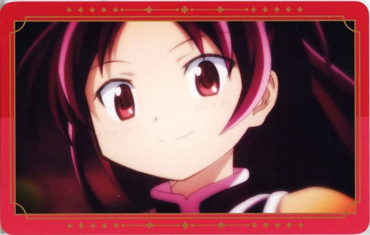 Kyoko Sakura Illustration Card Promo - Puella Magi Madoka Magica × Atre Akihabara Store Purchase Bonus (Bandai Namco Experience) - Approx. 54 x 86 mm - Pre-owned