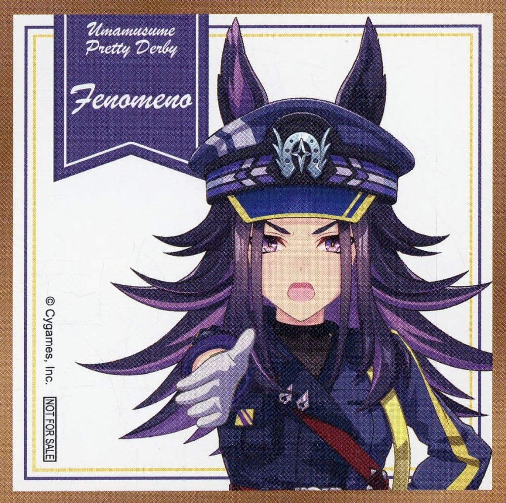 Fenomeno Mini Shikishi-Style Illustration Sheet - Umamusume Pretty Derby Painter Style Mini Character Pop Store Store Purchase Bonus (Back Half) - Bandai Namco Experience