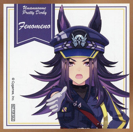 Fenomeno Mini Shikishi-Style Illustration Sheet - Umamusume Pretty Derby Painter Style Mini Character Pop Store Store Purchase Bonus (Back Half) - Bandai Namco Experience