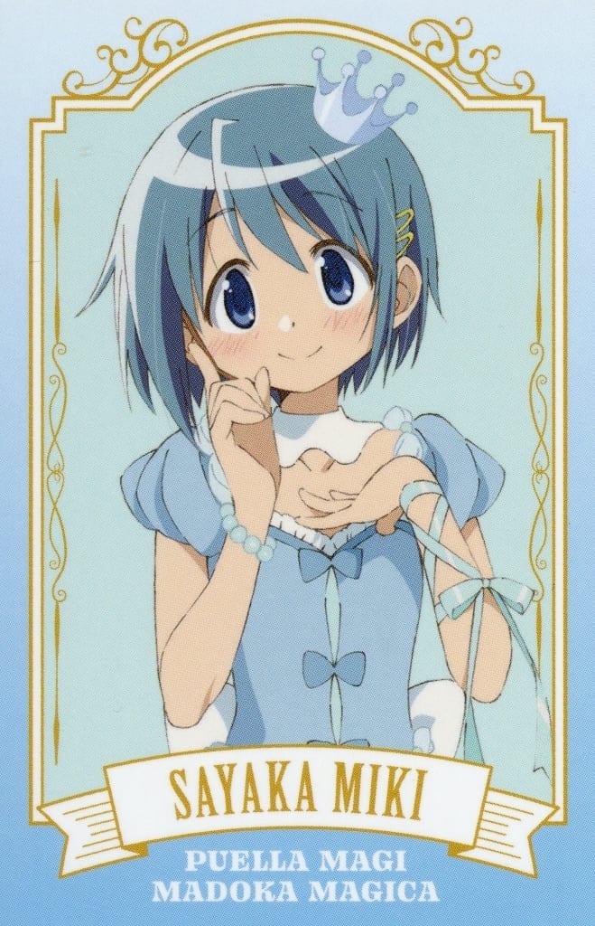 Sayaka Miki Photo-Style Card - Puella Magi Madoka Magica × Lawson Campaign Lawson Group Limited (Legs) - Approx. 85 x 55 mm - Pre-owned