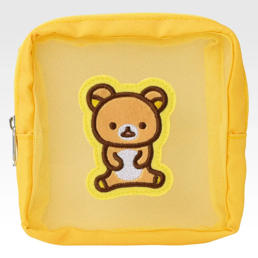 Rilakkuma Mesh Embroidered Pouch - Ichiban Kuji A Prize - San-X