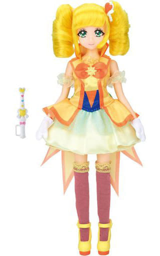 Cure Sparkle Doll - Healin' Good Pretty Cure - Bandai Height Approx. 23 cm Pre-owned Doll with Healing Stick