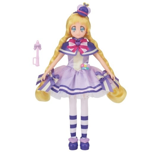Cure Frendy Precure Style Doll - Wandafuru Precure! - Bandai Pre-owned (Includes Friendly Tact)