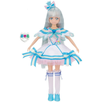 Cure Nyammy Precure Style Doll - Wandafuru Precure! - Bandai Height Approx. 24 cm (Pre-owned) with Amity Ribbon Tambourine