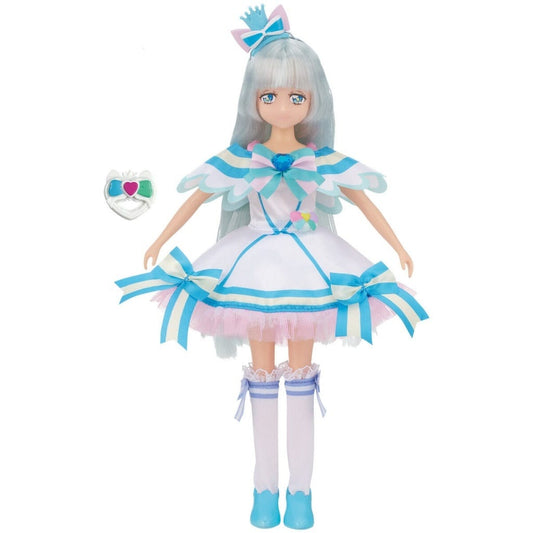 Cure Nyammy Precure Style Doll - Wandafuru Precure! - Bandai Height Approx. 24 cm (Pre-owned) with Amity Ribbon Tambourine