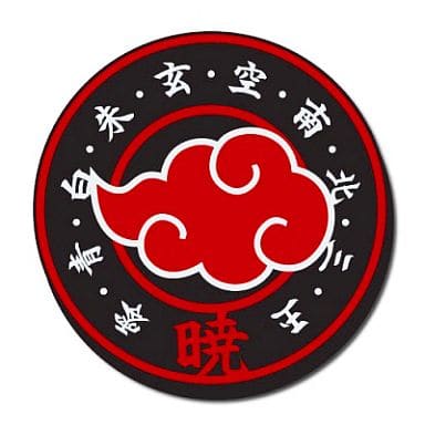 Akatsuki Rubber Coaster from Naruto Shippuden, POP and Stylish Soft PVC Design, Approx. 9 cm