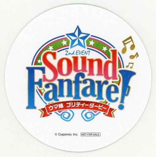 Oguri Cap & Tamamo Cross Original Coaster - Umamusume Pretty Derby 2nd EVENT "Sound Fanfare!" Food Order Bonus (Diameter 9cm) Pre-owned