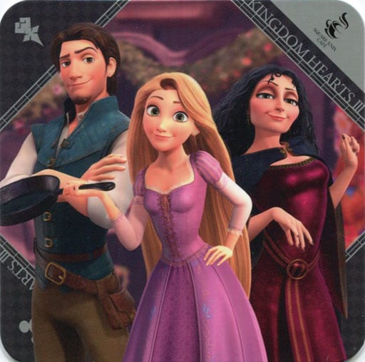 Rapunzel Original Coaster Kingdom Hearts III x Square Enix Cafe Tokyo