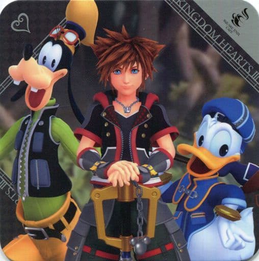 Kingdom Hearts III Sora Donald Duck Goofy Original Coaster