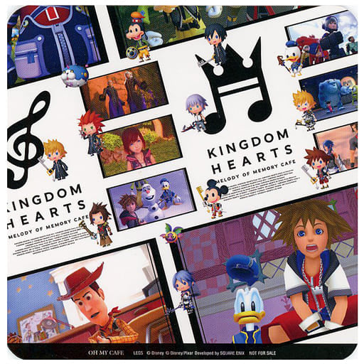 Kingdom Hearts Melody of Memory Collaboration Cafe Coaster