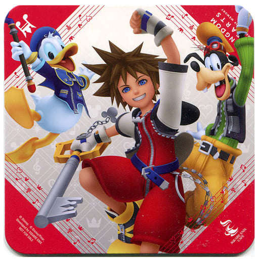Kingdom Hearts Melody of Memory Sora Donald Duck Goofy Coaster