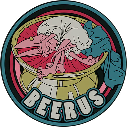 Beerus Rubber Coaster - Dragon Ball BACK TO THE FILM Ichiban Kuji Prize H, Approx. 8 cm