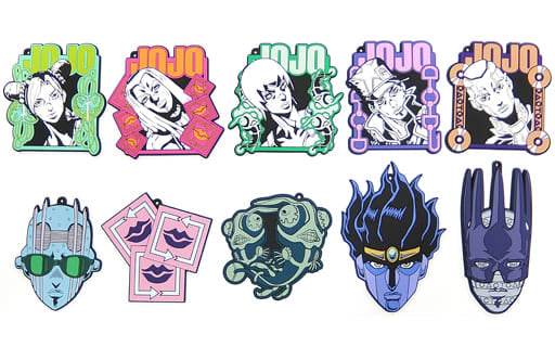 JoJo's Bizarre Adventure: Part 6—Stone Ocean G Prize Rubber Coaster Complete Set of 10 by BANDAI SPIRITS