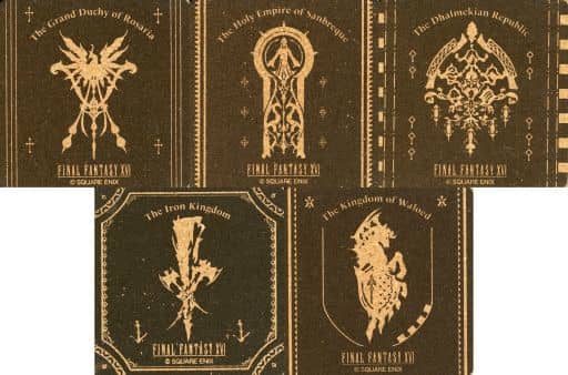 Final Fantasy XVI National Emblem Cork Coaster Set of 5