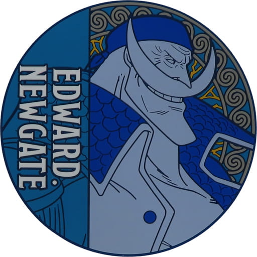 Edward Newgate Rubber Coaster from One Piece: Devil Fruit Users Vol. 2 Ichiban Kuji Prize G