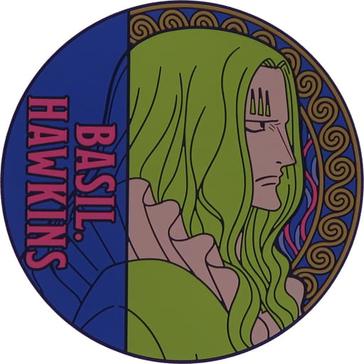 Basil Hawkins Rubber Coaster from ONE PIECE Ichiban Kuji EX Devil Fruit Users Vol. 2, G Prize, BANDAI SPIRITS, 10 cm
