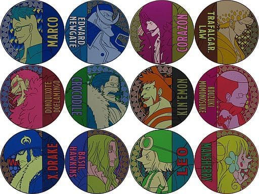 One Piece: EX The Demon-Hosted Ones Vol. 2 G Prize Rubber Coaster Complete Set of 12 by BANDAI SPIRITS