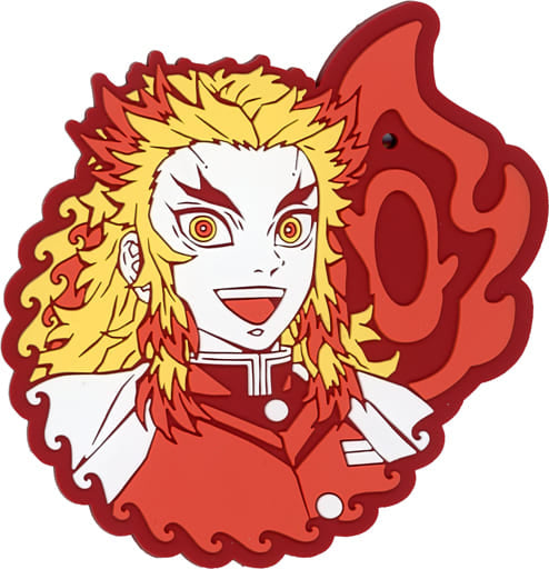 Kyojuro Rengoku Rubber Coaster from Demon Slayer: Kimetsu no Yaiba - Swordsmith Village Unveiled Ichiban Kuji G Prize