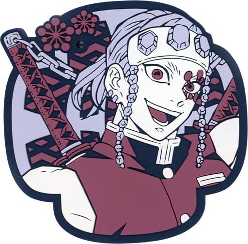 Tengen Uzui Demon Slayer: Kimetsu no Yaiba Rubber Coaster Ichibansho G Prize Nichirin Sword Guard Design Length Approx. 85 mm