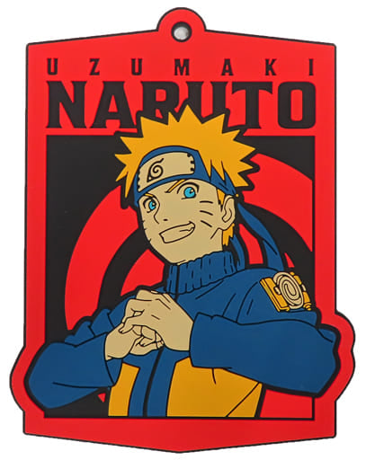 Naruto Uzumaki Rubber Coaster from Naruto Shippuden Shinobino Kizuna Ichiban Kuji F Prize by BANDAI SPIRITS, Length Approx. 12 cm