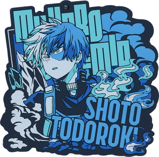 Shoto Todoroki Rubber Coaster I Prize from My Hero Academia Ichiban Kuji VS by BANDAI SPIRITS, Length Approx. 90 mm