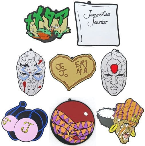 JoJo's Bizarre Adventure: Phantom Blood/Battle Tendency Ichiban Kuji G Prize Rubber Coaster Complete Set of 8 by BANDAI SPIRITS