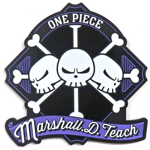 Marshall D. Teach Blackbeard Pirate Mark Rubber Coaster from ONE PIECE The New Four Emperors Ichiban Kuji Prize I