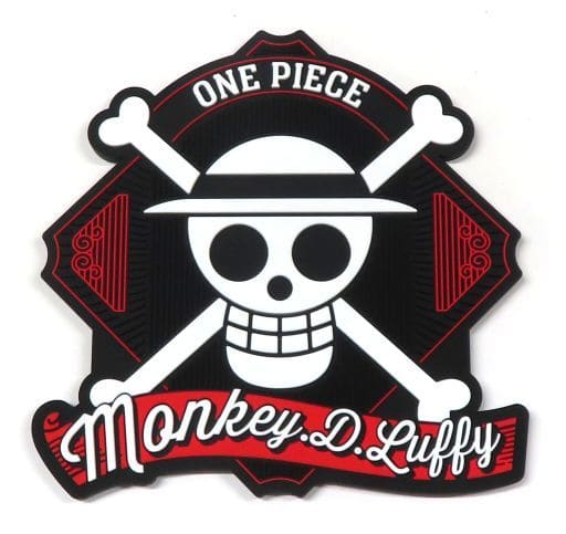 Monkey D. Luffy Pirate Mark Rubber Coaster - One Piece Ichiban Kuji New Four Emperors I Prize by BANDAI SPIRITS