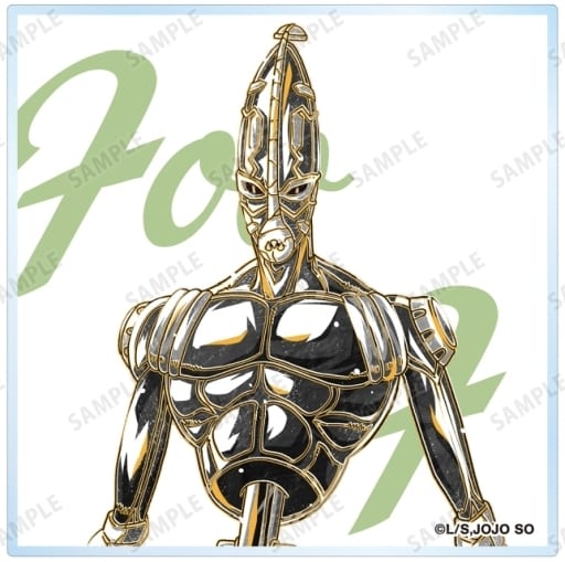 Foo Fighters Acrylic Coaster ver.B - JoJo's Bizarre Adventure: Stone Ocean Ani-Art BLACK LABEL (ARMA BIANCA) – Approx. 80 x 80 mm