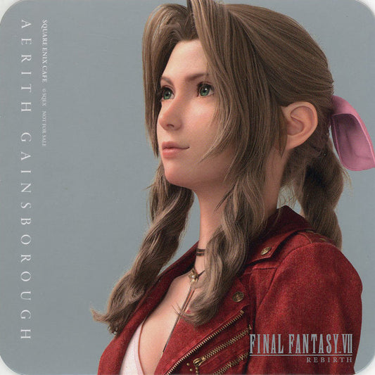 Aerith Gainsborough Original Coaster - FFVII Rebirth Cafe