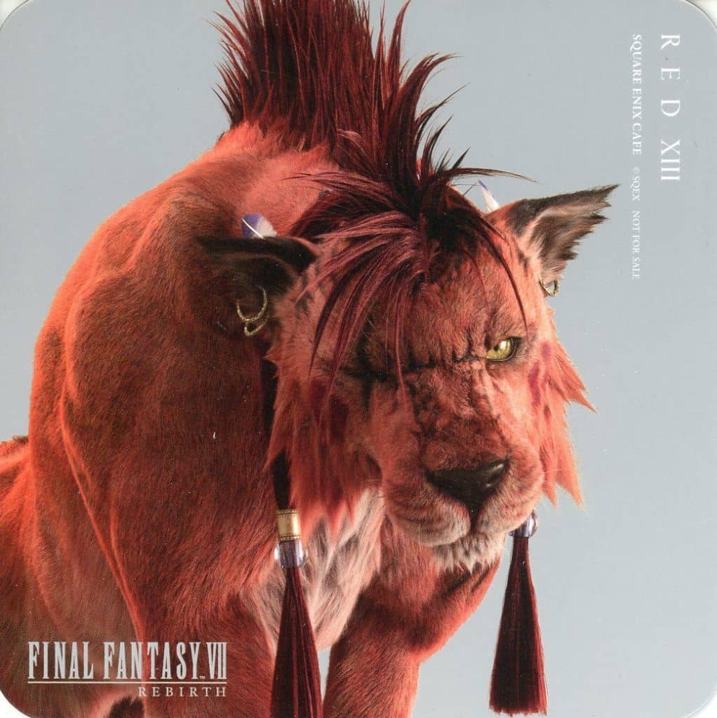 Red XIII Original Coaster Final Fantasy VII Rebirth