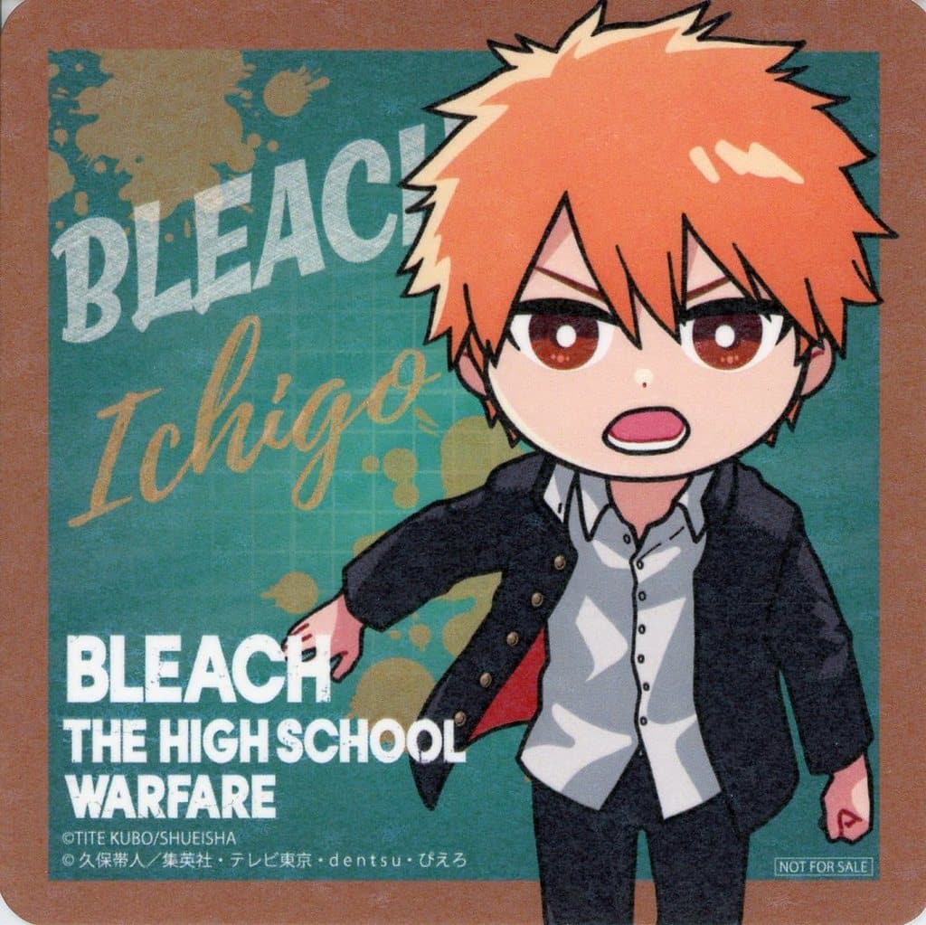 BLEACH Ichigo Kurosaki Deformed Illustration Coaster