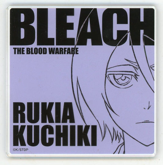 Rukia Kuchiki Acrylic Coaster - BLEACH THE BLOOD WARFARE -REVIEW EVENT- Promo Coaster (Approx. 9 x 9 cm) Bandai Namco Amusement