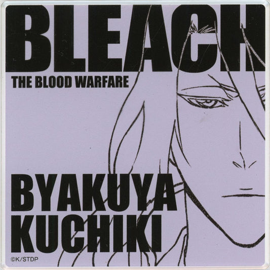 Byakuya Kuchiki Acrylic Coaster - BLEACH THE BLOOD WARFARE -REVIEW EVENT- Promo (Bandai Namco Amusement, Approx. 9 x 9 cm)