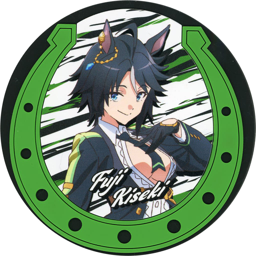 Fuji Kiseki Rubber Coaster - Umamusume Pretty Derby – Beginning of a New Era (Movie) Popcorn Bag Bonus, 80mm