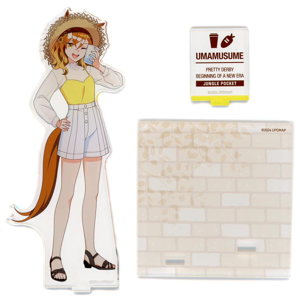 Jungle Pocket Acrylic Figure Stand Coaster — Vacation ver. (Umamusume Pretty Derby – Beginning of a New Era × Chugai Grace Cafe) Pre-owned
