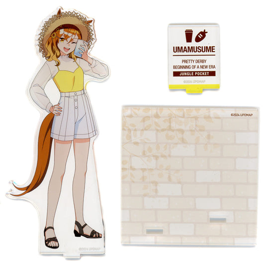 Jungle Pocket Acrylic Figure Stand Coaster — Vacation ver. (Umamusume Pretty Derby – Beginning of a New Era × Chugai Grace Cafe) Pre-owned