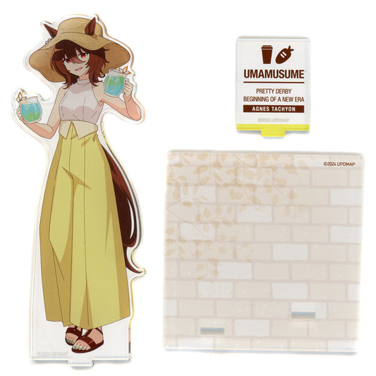 Agnes Tachyon Acrylic Figure Stand Coaster — Umamusume Pretty Derby – Beginning of a New Era Collab (Vacation ver.) (Chugai Kogyo)