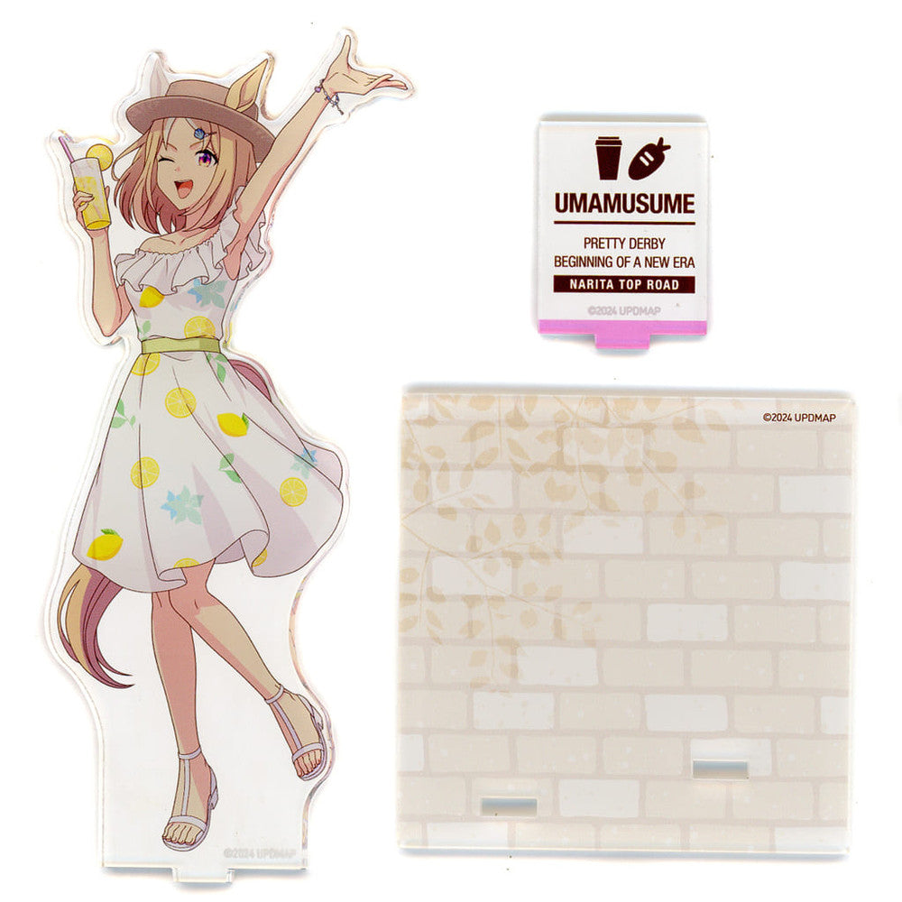 Narita Top Road Acrylic Figure Stand Coaster - Vacances ver. - Umamusume: Pretty Derby – Beginning of a New Era × Chugai Grace Cafe (Chugai Kogyo) Pre-owned