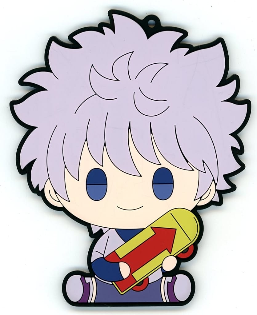 Killua Zoldyck PUNYBEANS Rubber Coaster from Hunter x Hunter: REVENGE OF SCARLET Ichiban Kuji F Prize by BANDAI SPIRITS