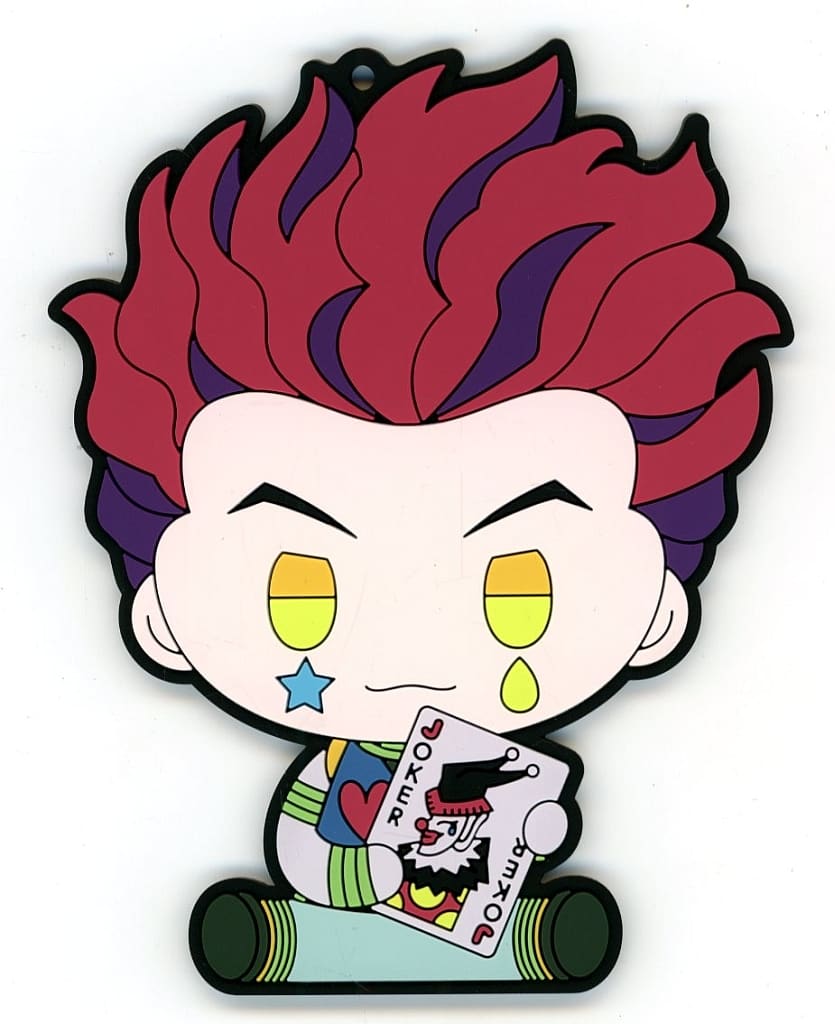 Hisoka PUNYBEANS Rubber Coaster - Hunter x Hunter: REVENGE OF SCARLET Ichiban Kuji F Prize by BANDAI SPIRITS, Length Approx. 100 mm