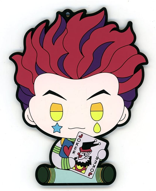 Hisoka PUNYBEANS Rubber Coaster - Hunter x Hunter: REVENGE OF SCARLET Ichiban Kuji F Prize by BANDAI SPIRITS, Length Approx. 100 mm