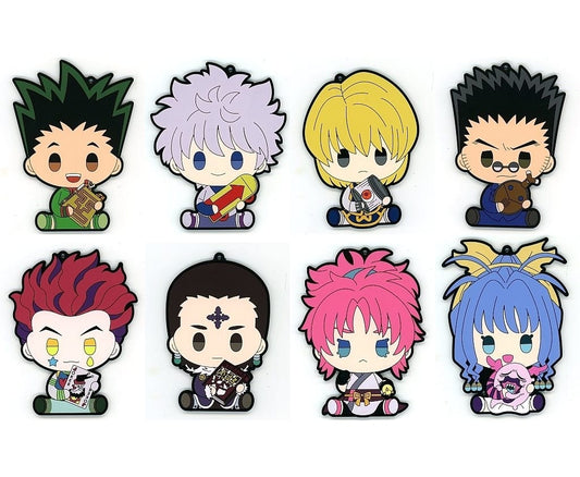 HUNTER x HUNTER REVENGE OF SCARLET PUNYBEANS Rubber Coaster Complete Set of 8, F Prize