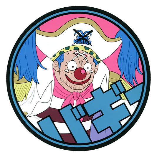 Buggy Rubber Coaster H Prize from Ichiban Kuji ONE PIECE Whitebeard Pirates Father and Sons by BANDAI SPIRITS