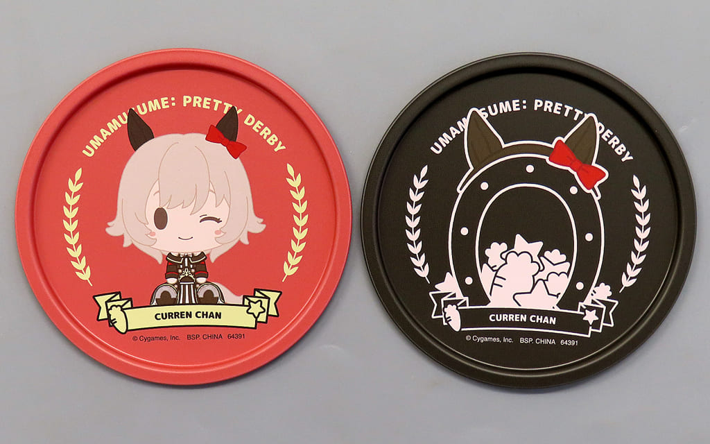 Curren Chan Twin Metal Coaster Set (2pcs) - Ichiban Kuji Umamusume Pretty Derby 9th F Prize - BANDAI SPIRITS - 9cm (Pre-owned)
