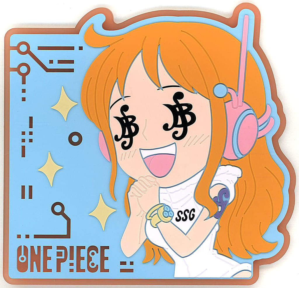 Nami Rubber Coaster J Prize from ONE PIECE: Egghead Arc Ichiban Kuji by BANDAI SPIRITS, Approx. 10 cm