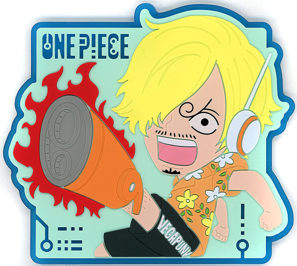 Sanji Rubber Coaster J Prize from One Piece: Egghead Arc Ichiban Kuji by BANDAI SPIRITS, 10 cm