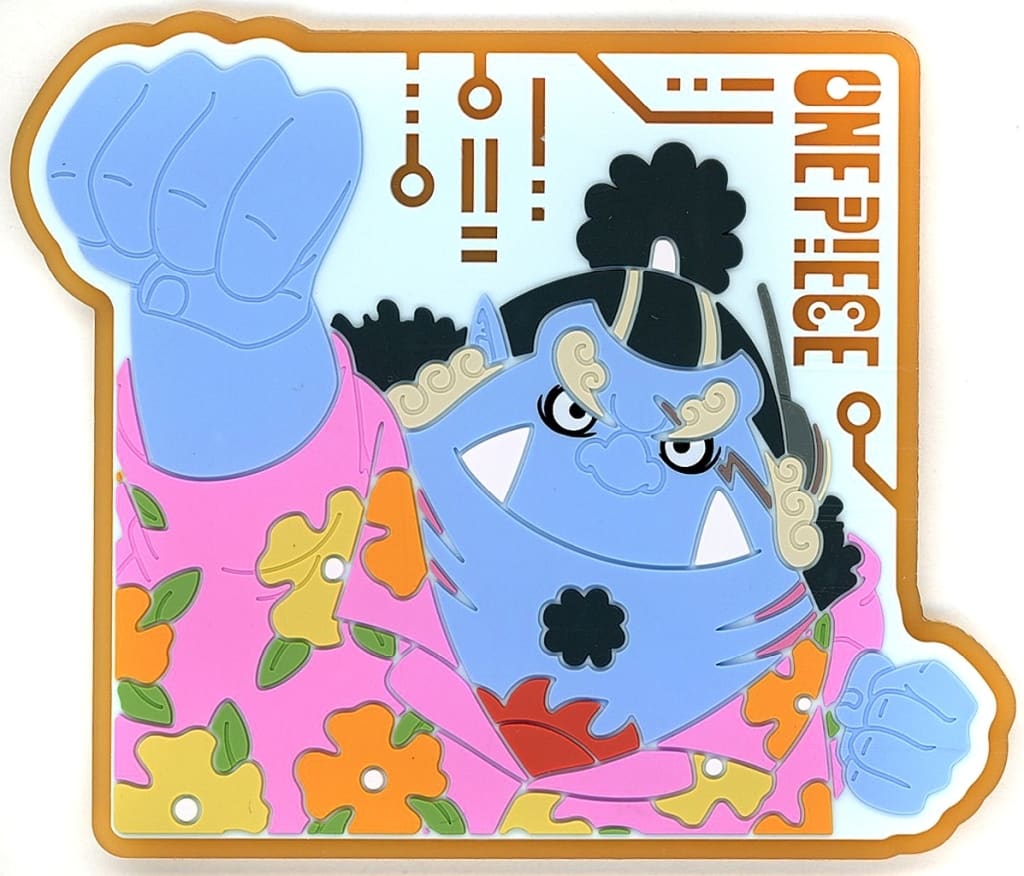 Jinbe Rubber Coaster J Prize from One Piece: Egghead Arc Ichiban Kuji by BANDAI SPIRITS, Approx. 10 cm